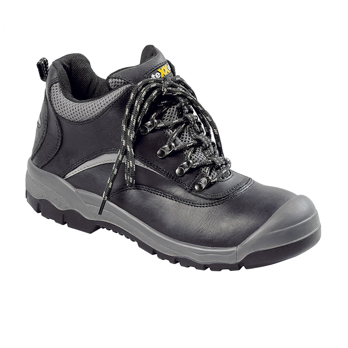 teXXor® S3-Sicherheitsschnürstiefel CANNES in Schwarz / Grau, Gr. 43