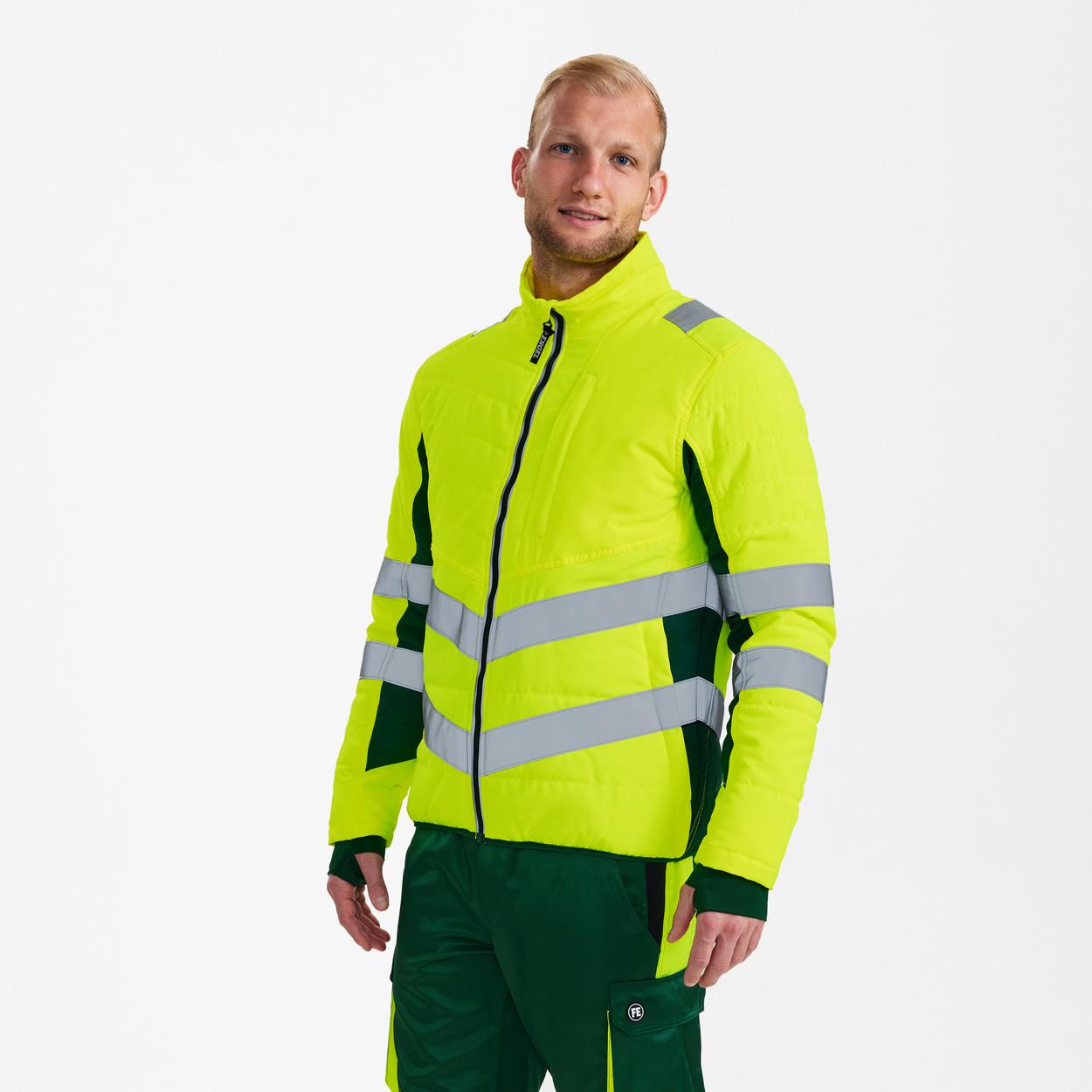 ENGEL Safety Stepp-Jacke in Gelb/Grün, Größe XS
