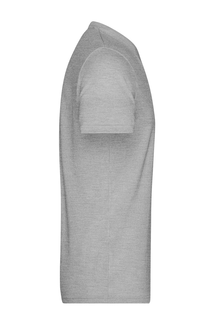 Men's Heather T-Shirt "JN974" in Grey-Heather, Größe 3XL - Daiber