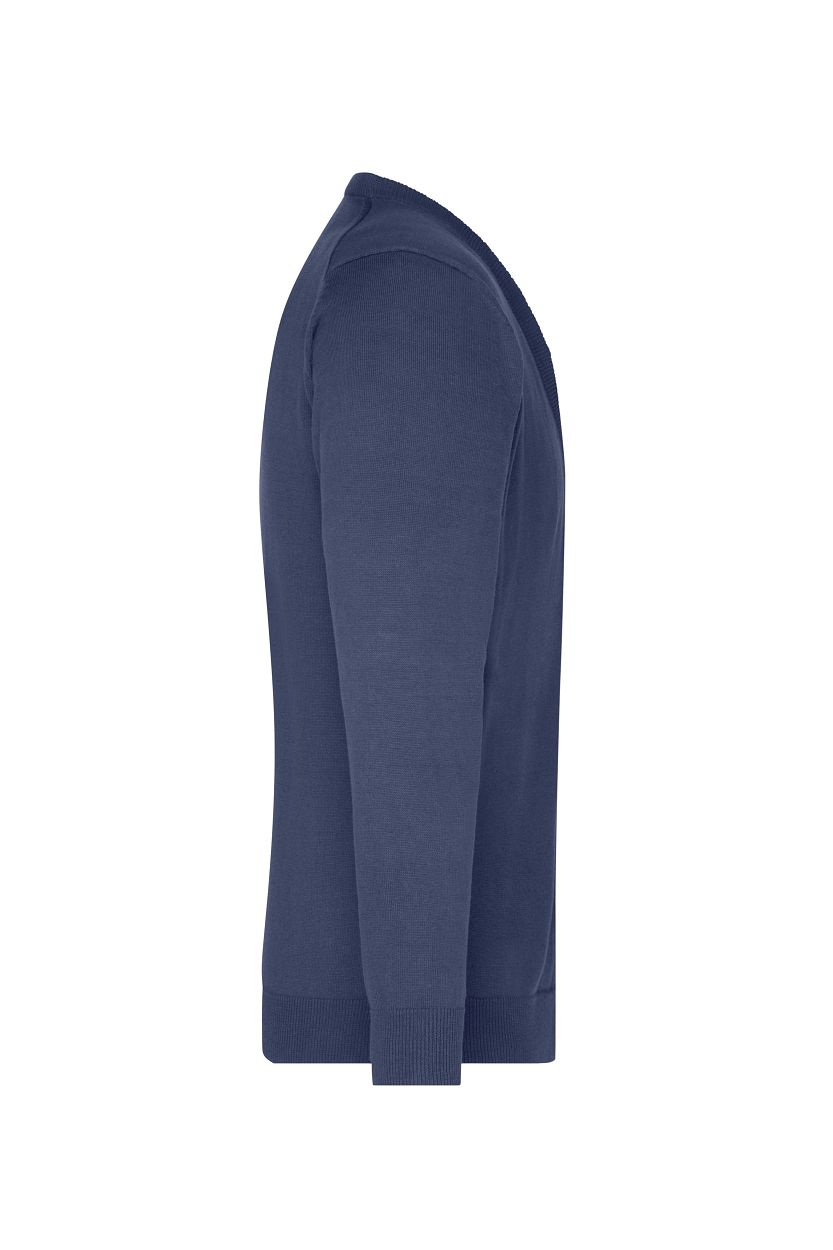 Men's V-Neck Cardigan "JN661" in Navy, Größe 3XL - Daiber