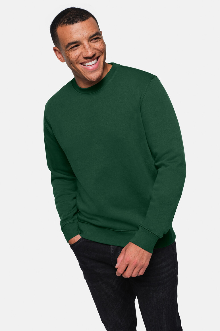 HAKRO 570 Sweatshirt Bio-Baumwolle GOTS in Tanne, Größe 6XL