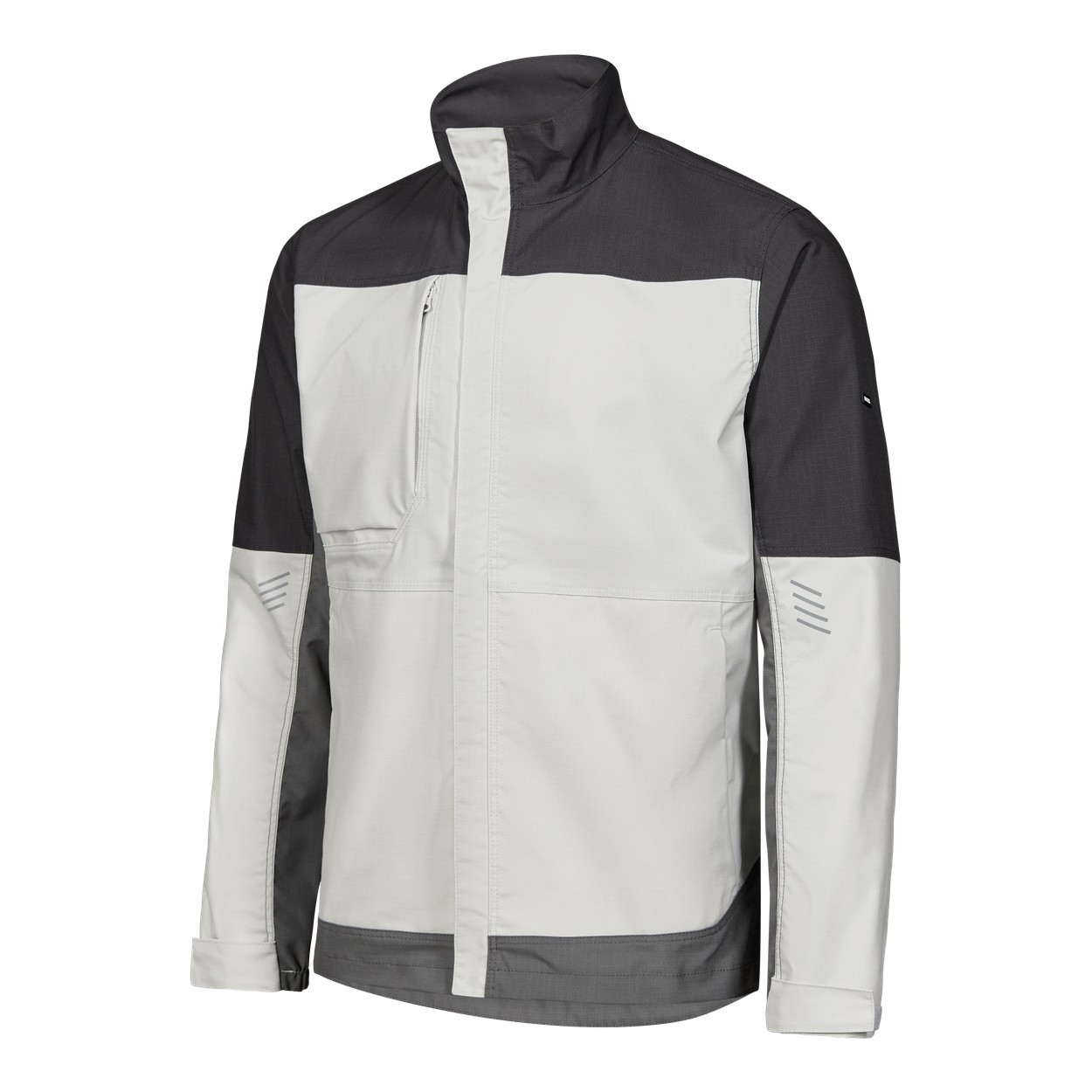 ENGEL Entire Arbeitsjacke mit 2-Wege-Stretch in Bone White / Anthracite Grey, Größe XS