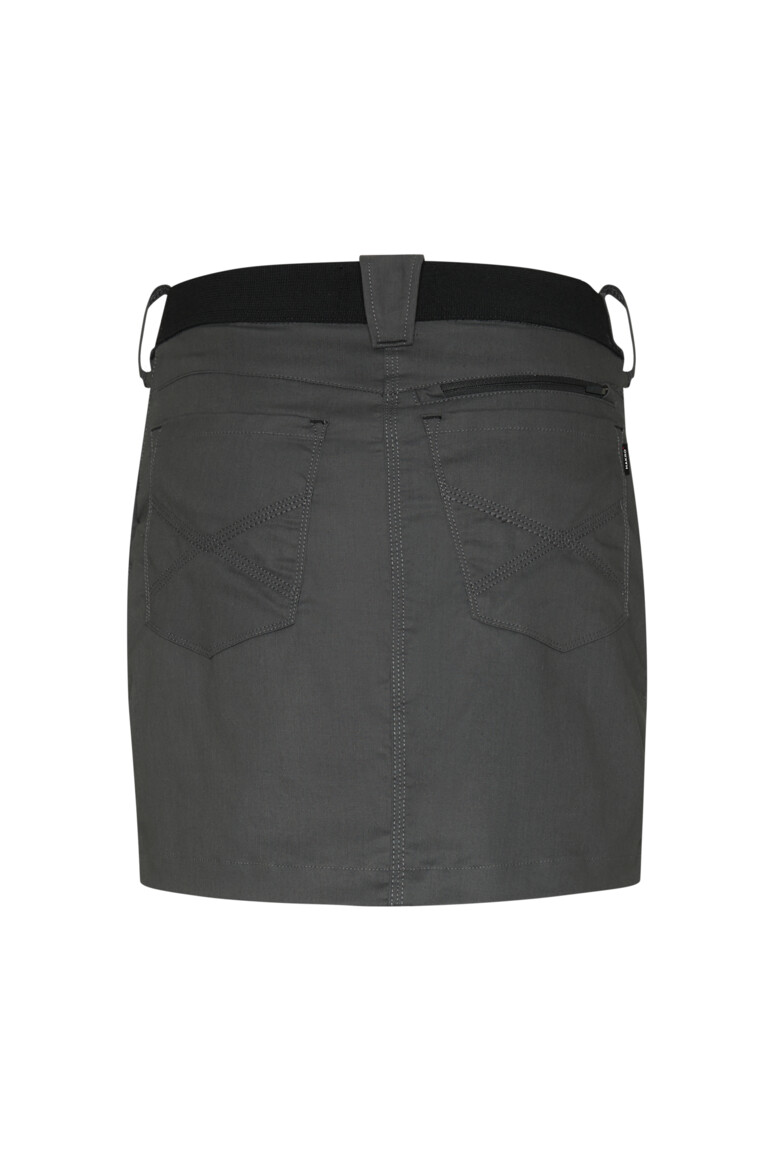 HAKRO 712 DAMEN PERFORMANCESKORT X-STRETCH in Karbongrau, Größe 3XL
