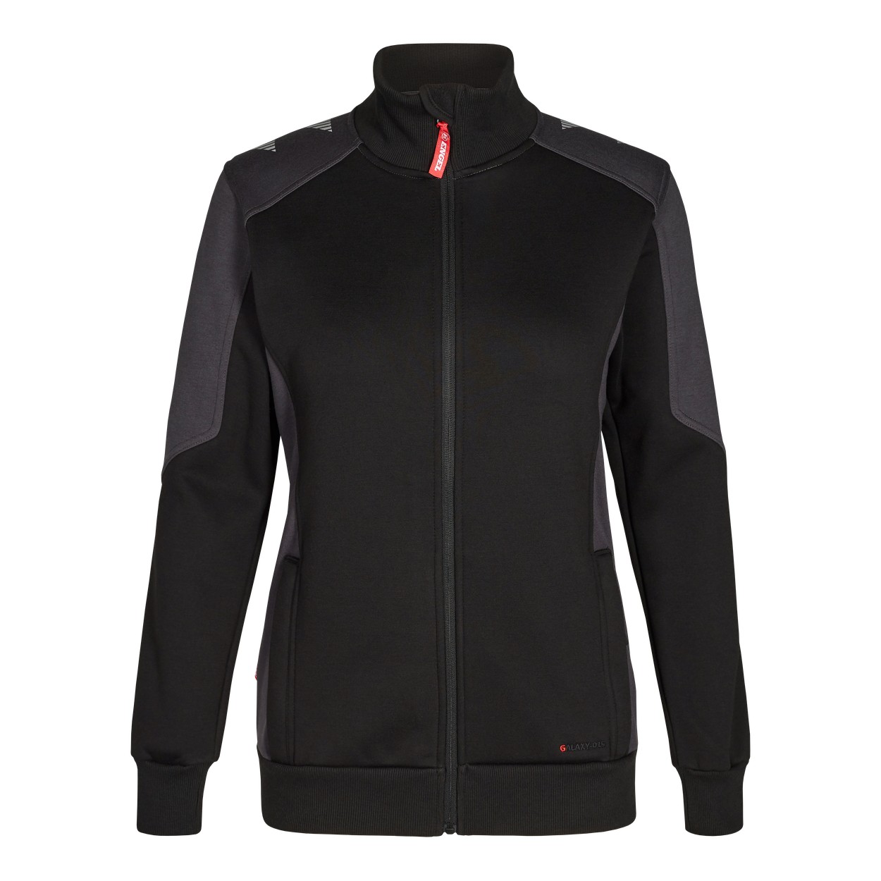 ENGEL Galaxy Damen Sweatcardigan in Schwarz/Anthrazit Grau, Größe XS