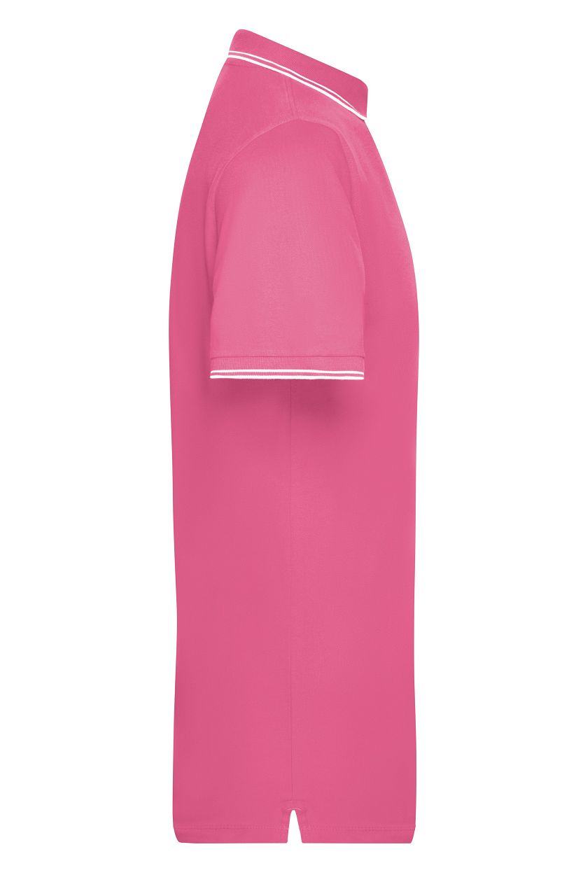 Men's Polo "JN986" in Pink/White, Größe 3XL - Daiber