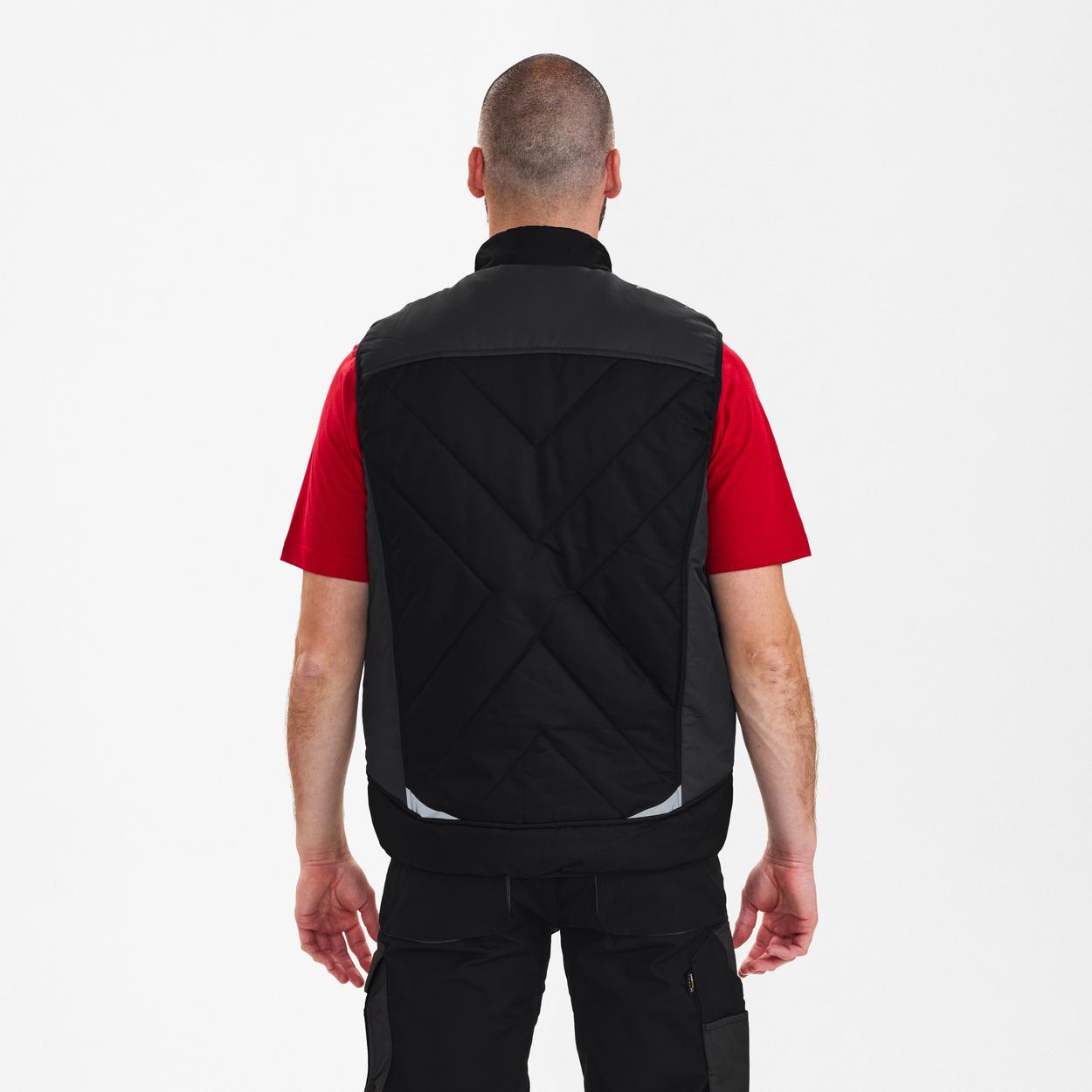 ENGEL Galaxy Stepp-Winterweste in Schwarz/Anthrazit Grau, Größe XS