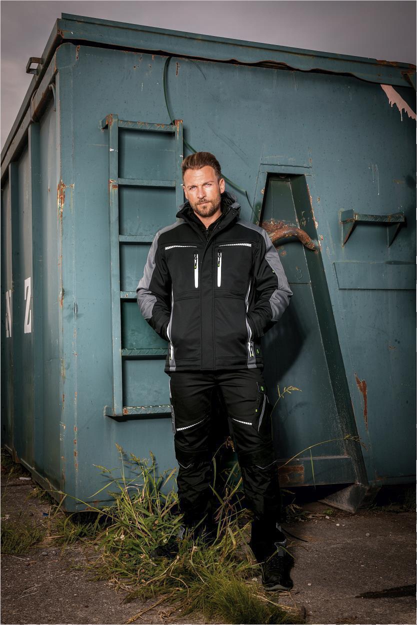 Bundhose Flex Line in Schwarz-Grau, Gr. 98 von Leibwächter