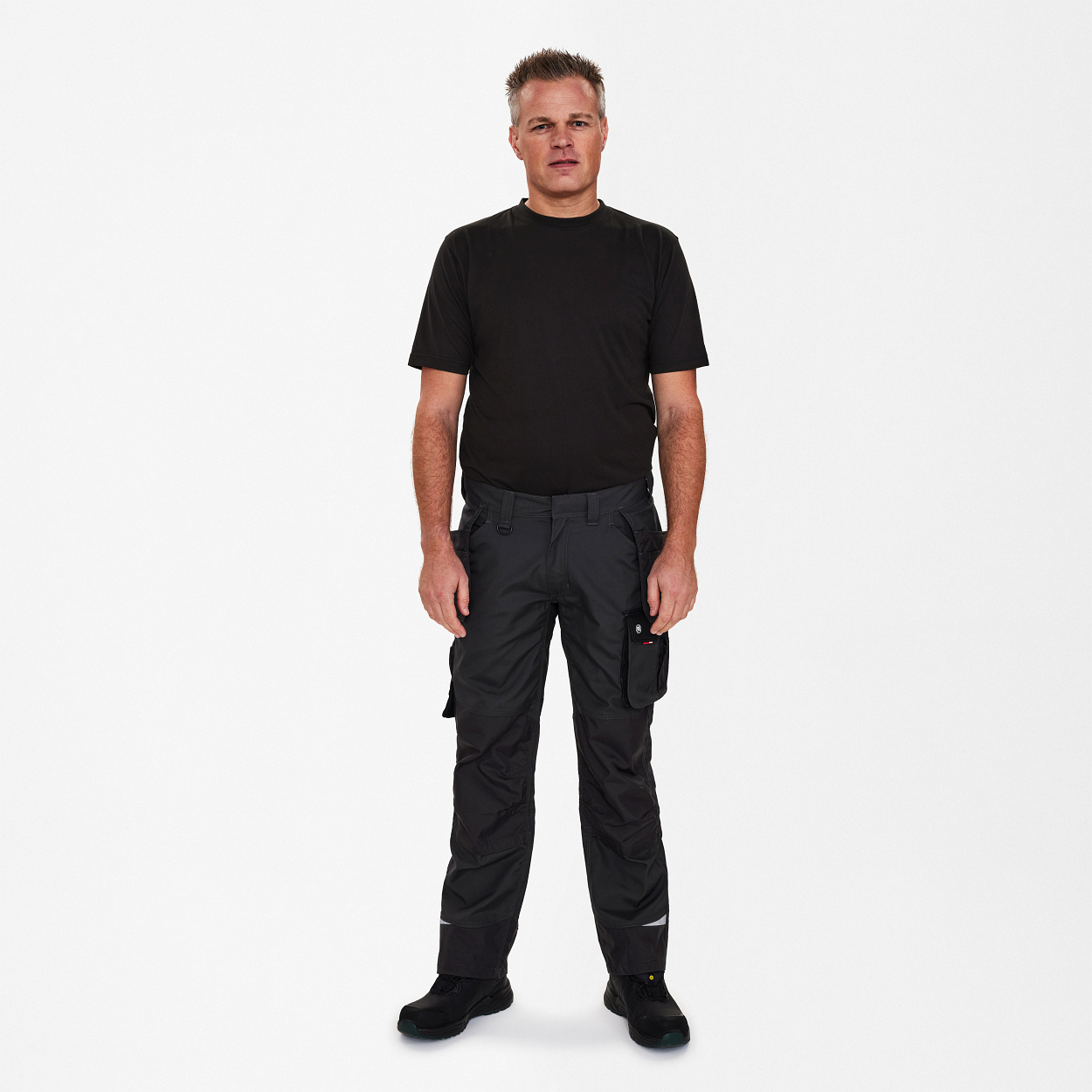 ENGEL Galaxy Arbeitshose mit Holstertaschen in Anthrazitgrau/Schwarz, Größe 106