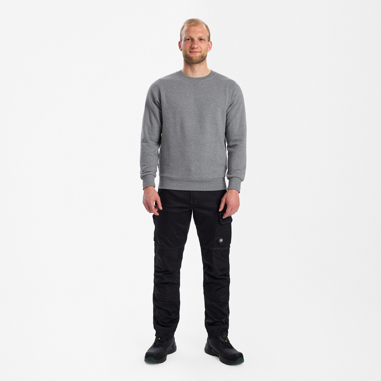 ENGEL Extend Sweatshirt in Graumeliert, Größe XS