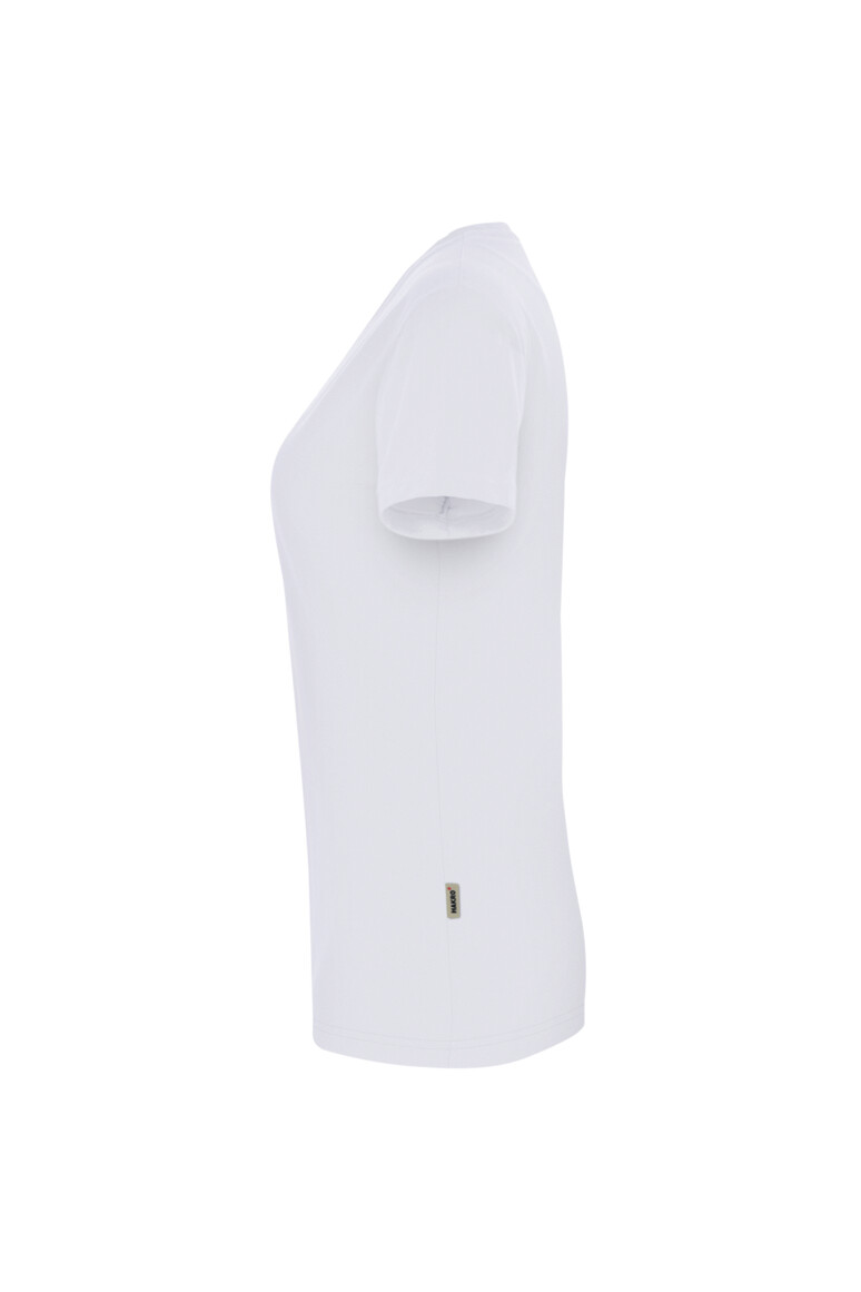 HAKRO 181 Damen V-Shirt MIKRALINAR® in Weiß, Größe 6XL