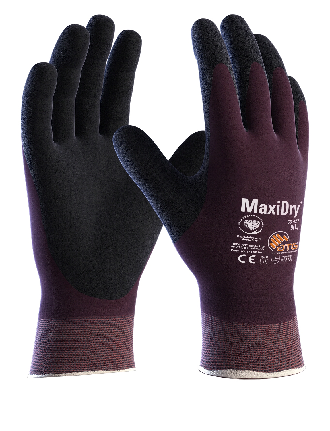 MaxiDry®  Nylon-Strickhandschuhe (56-427) in Lila, Größe 6