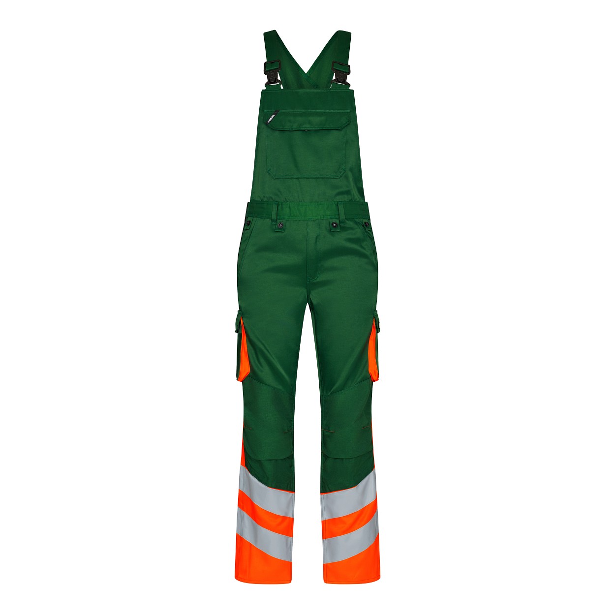 ENGEL Safety Light Latzhose in Grün/Orange, Größe 106