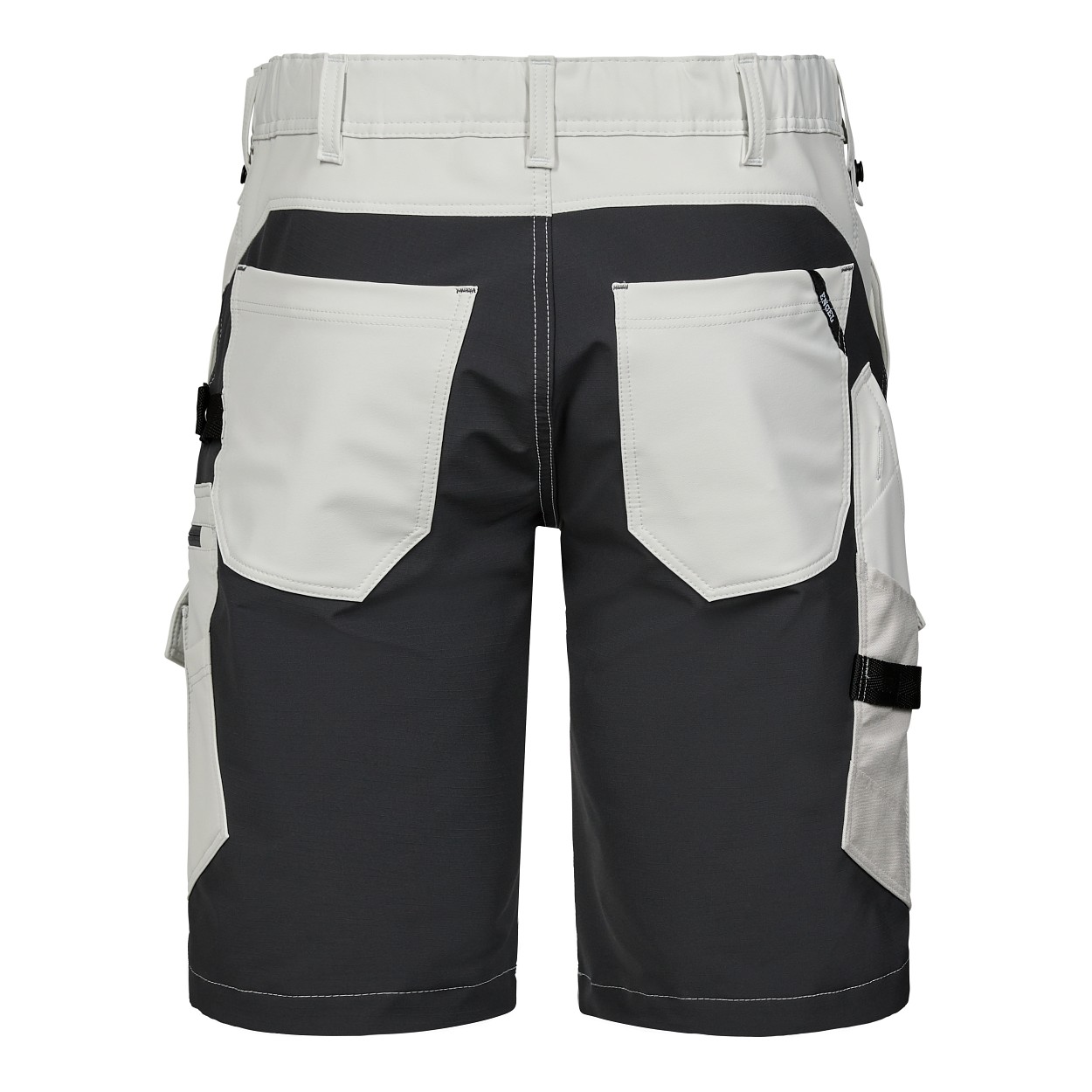 ENGEL Entire Shorts mit 4-Wege-Stretch in Bone White / Anthracite Grey, Größe 54