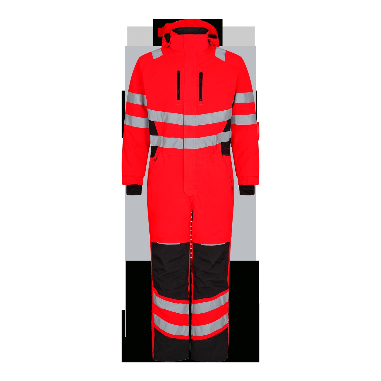 ENGEL Safety Winteroverall in Rot/Schwarz, Größe 2XL