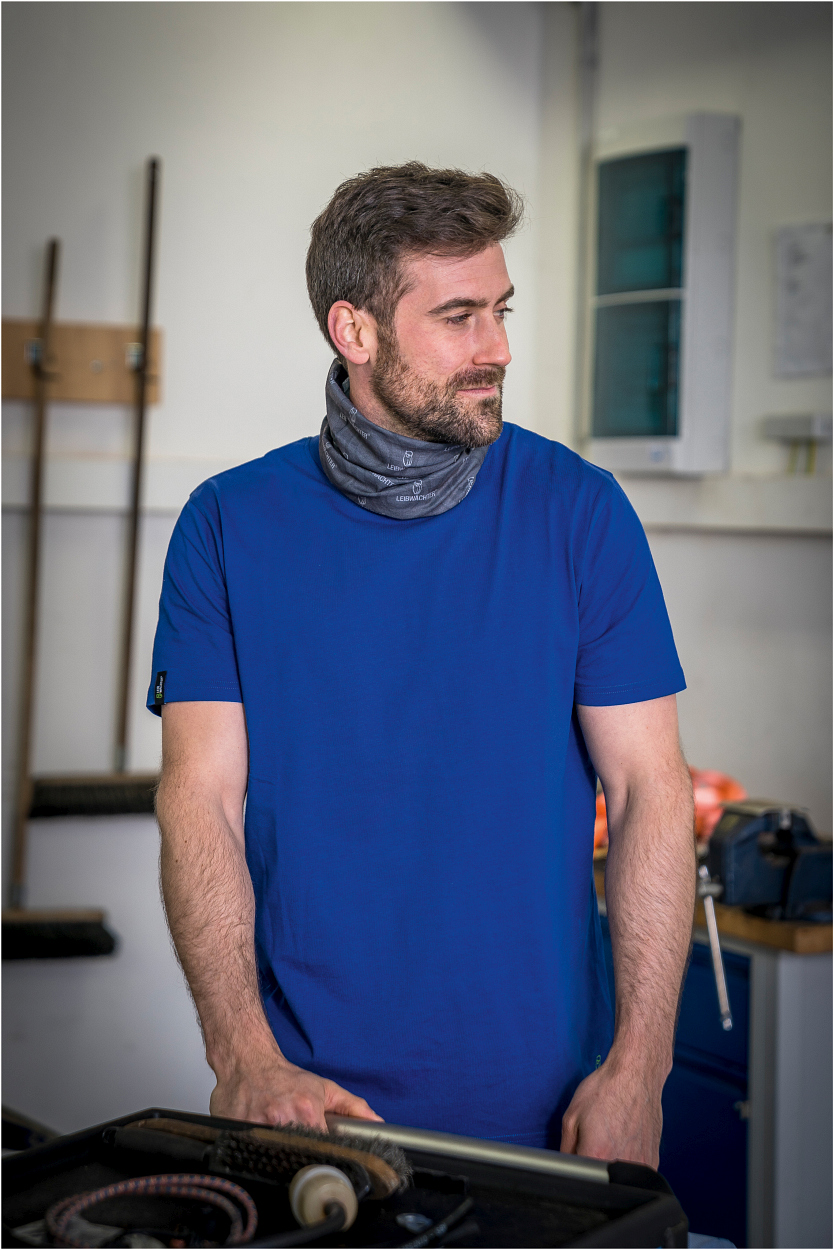 T-Shirt Rundhals "Tom" Classic Line Kornblau LWTR, Gr. 2XL von Leibwächter