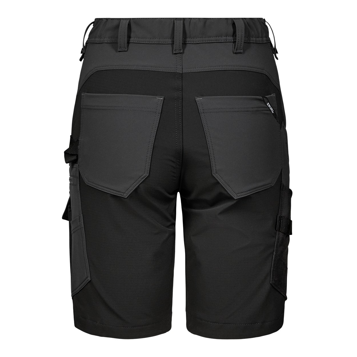 ENGEL Entire Damen Arbeitsshorts mit 4-Wege-Stretch in Anthrazitgrau/Schwarz, Größe 48