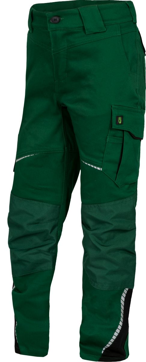 Kinder-Bundhose Flex Line Grün/Schwarz FLXKH, Gr. 158/64 von Leibwächter