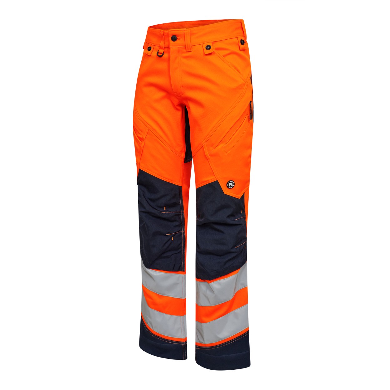 ENGEL Safety Arbeitshose mit 2-Wege-Stretch in Orange/Blue ink, Größe 26