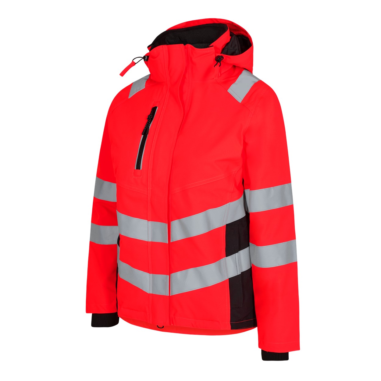 ENGEL Safety Damen Winterjacke in Rot/Schwarz, Größe XL