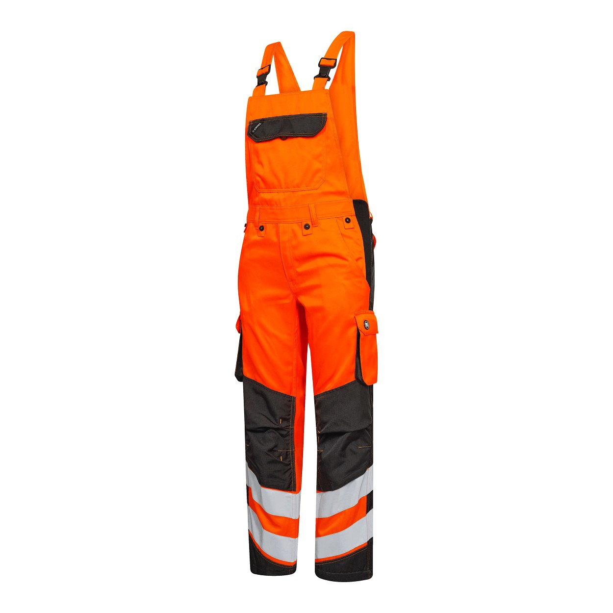 ENGEL Safety Light Latzhose in Orange/Anthrazit Grau, Größe 106