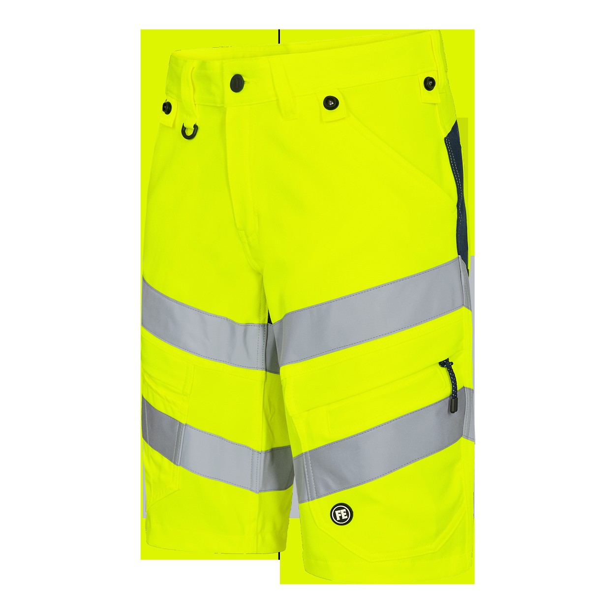 ENGEL Safety Arbeitsshorts mit 2-Wege-Stretch in Gelb/Blue Ink, Größe 54