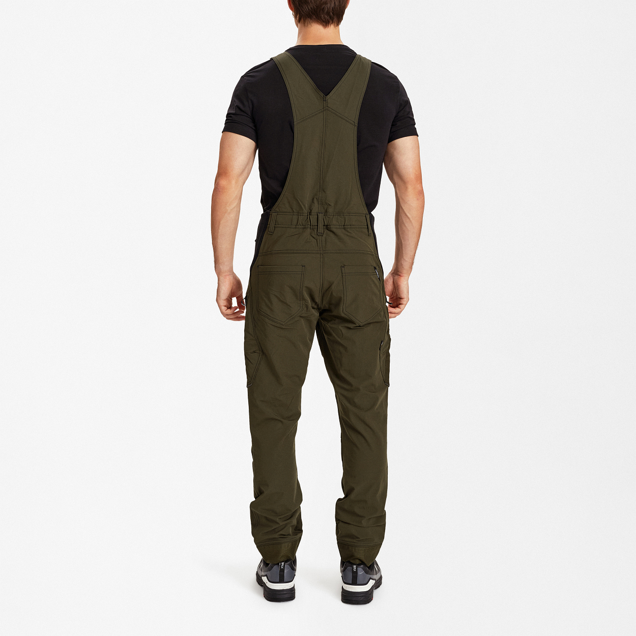 ENGEL X-treme Latzhose mit 4-Wege-Stretch in Forest Green, Größe 26