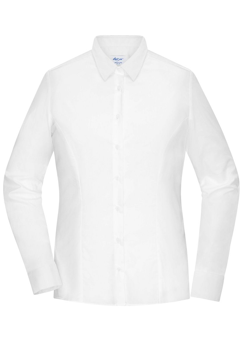 Ladies' Shirt - SLIM FIT - "JN1371" in White, Größe 2XL - Daiber