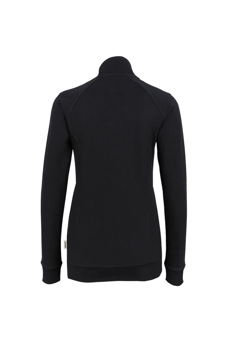 HAKRO 406 Damen Sweatjacke College in Schwarz, Größe 3XL