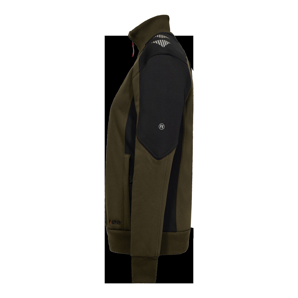 ENGEL Galaxy Damen Sweatcardigan in Forest Green/Schwarz, Größe XS