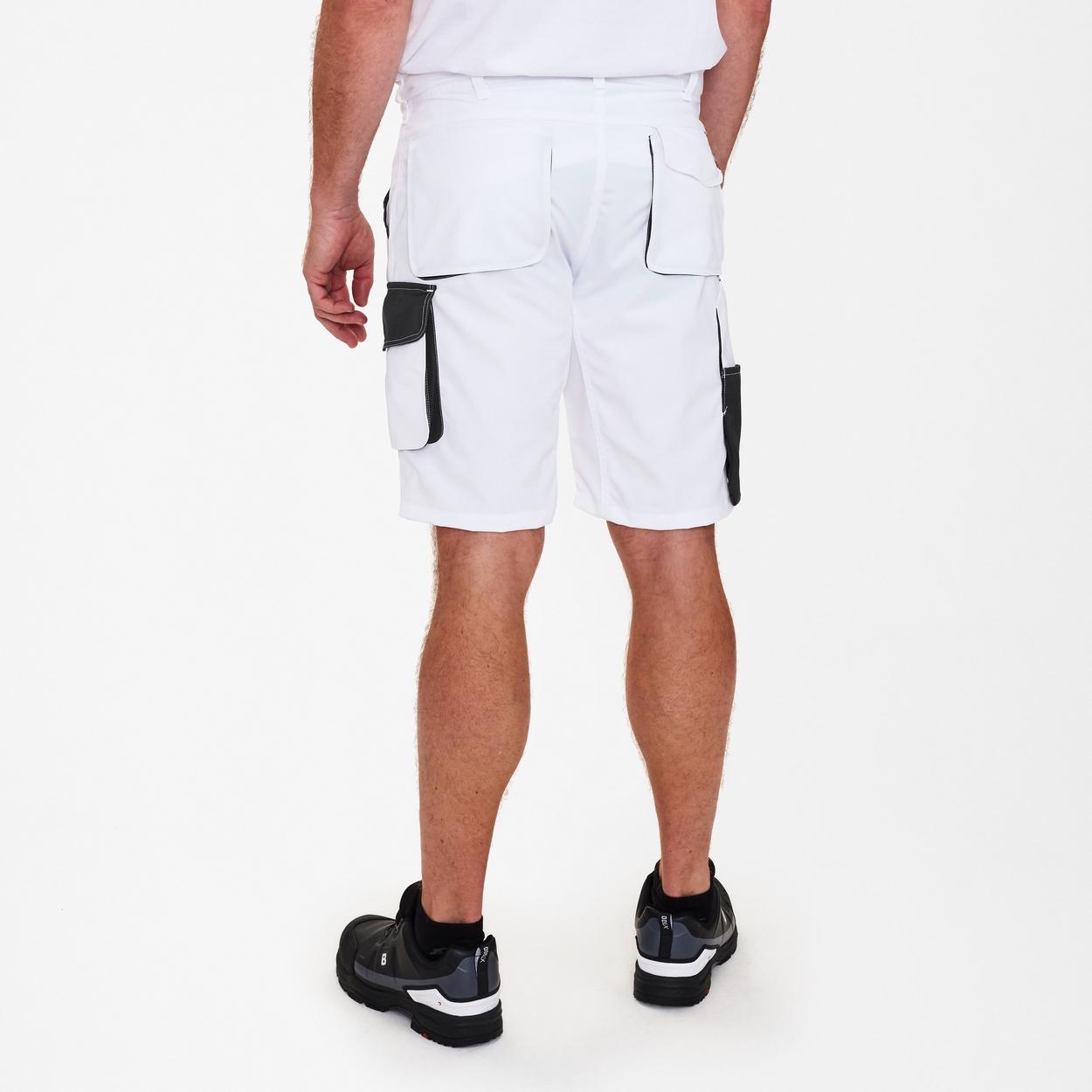 ENGEL Galaxy Light Arbeitsshorts in Weiss/Anthrazit Grau, Größe 54