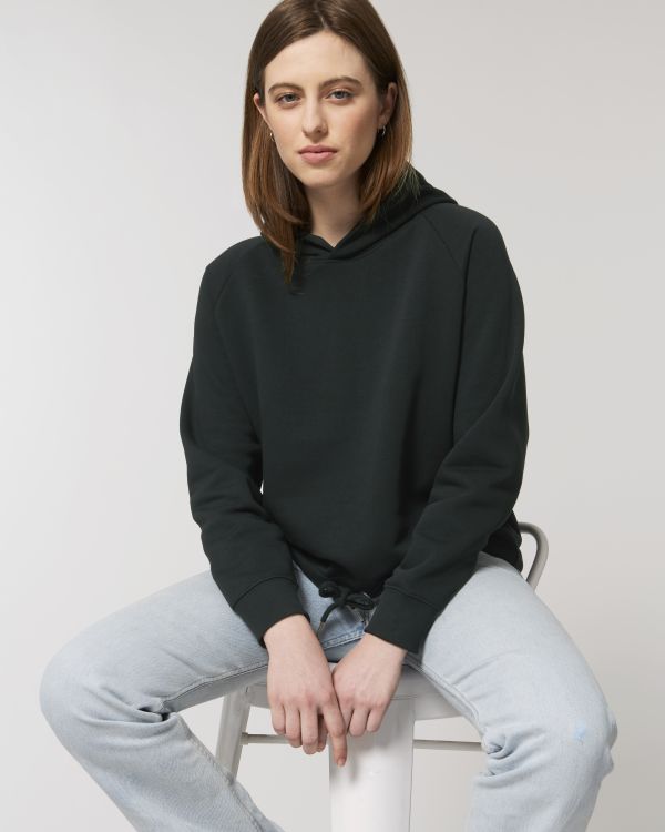 Damen Hoodie-Sweatshirt Stella Bower in Black, Gr. XS von Stanley/Stella
