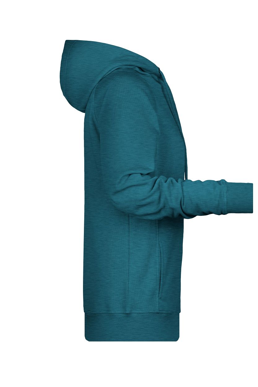 Ladies' Hoody OCS Blended & RCS "8023" in Petrol-Melange, Größe 3XL - Daiber