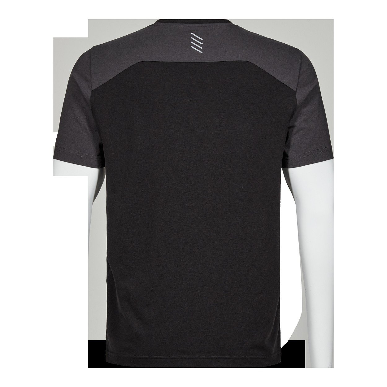 ENGEL Entire T-Shirt in Schwarz/Anthrazit Grau, Größe XS