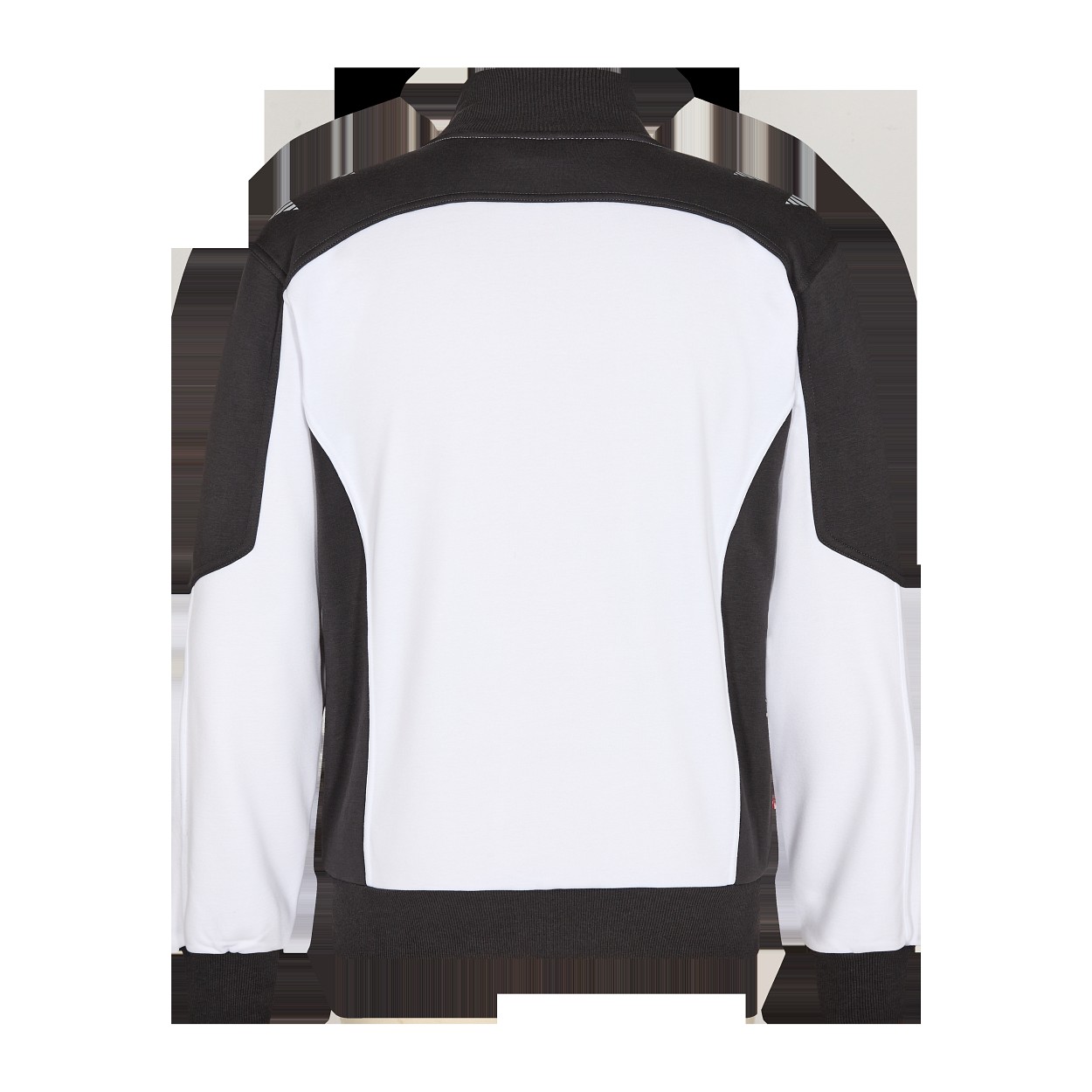 ENGEL Galaxy Sweatcardigan mit Kragen in Weiss/Anthrazit Grau, Größe XS