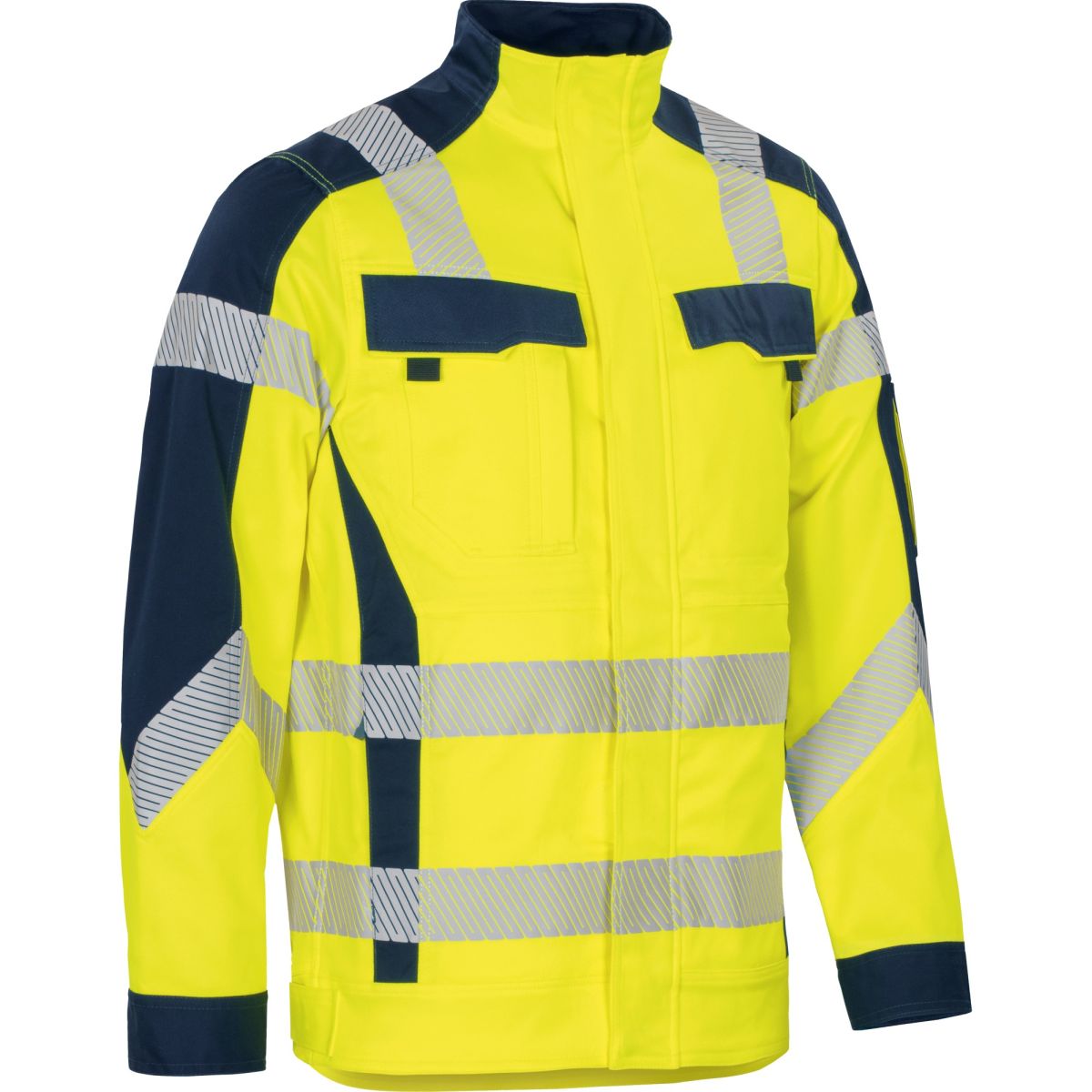Jacke Flex-HiVis leuchtgelb-marine von Vizwell