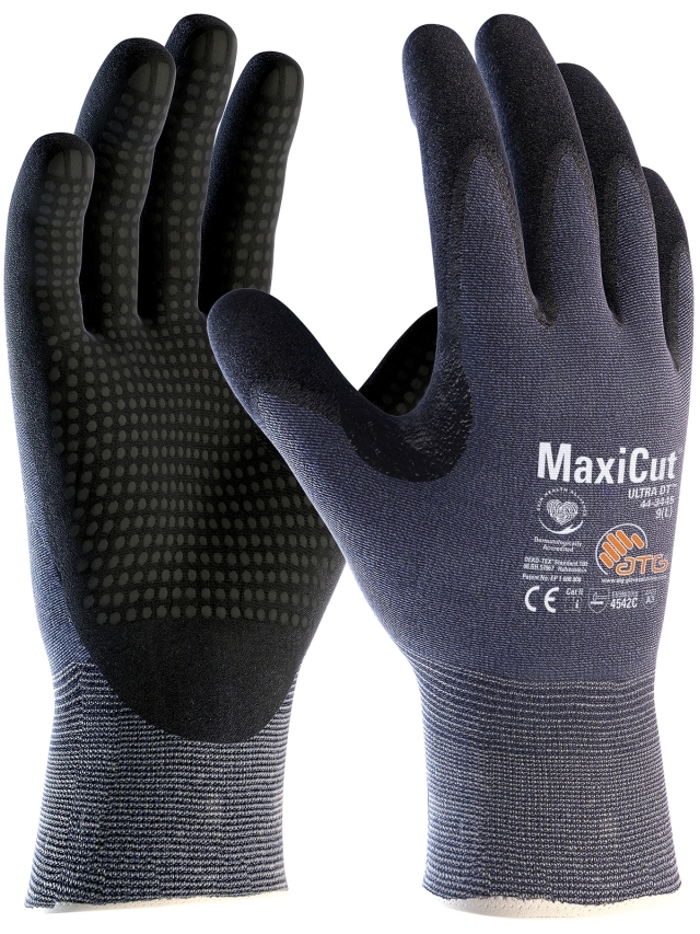 MaxiCut® Ultra DT™ Schnittschutz-Strickhandschuhe (44-3445) in Blau, Größe 9