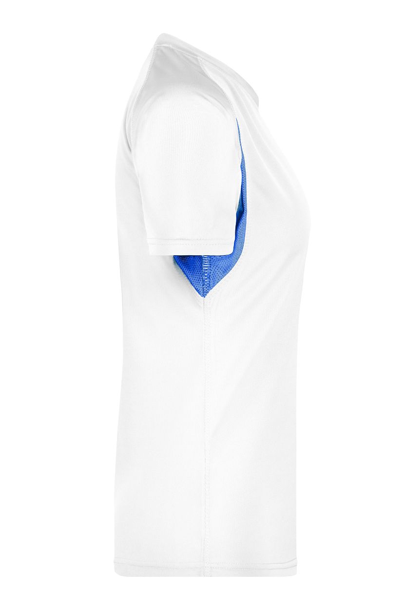 Ladies' Running-T "JN316" in White/Royal, Größe 2XL - Daiber