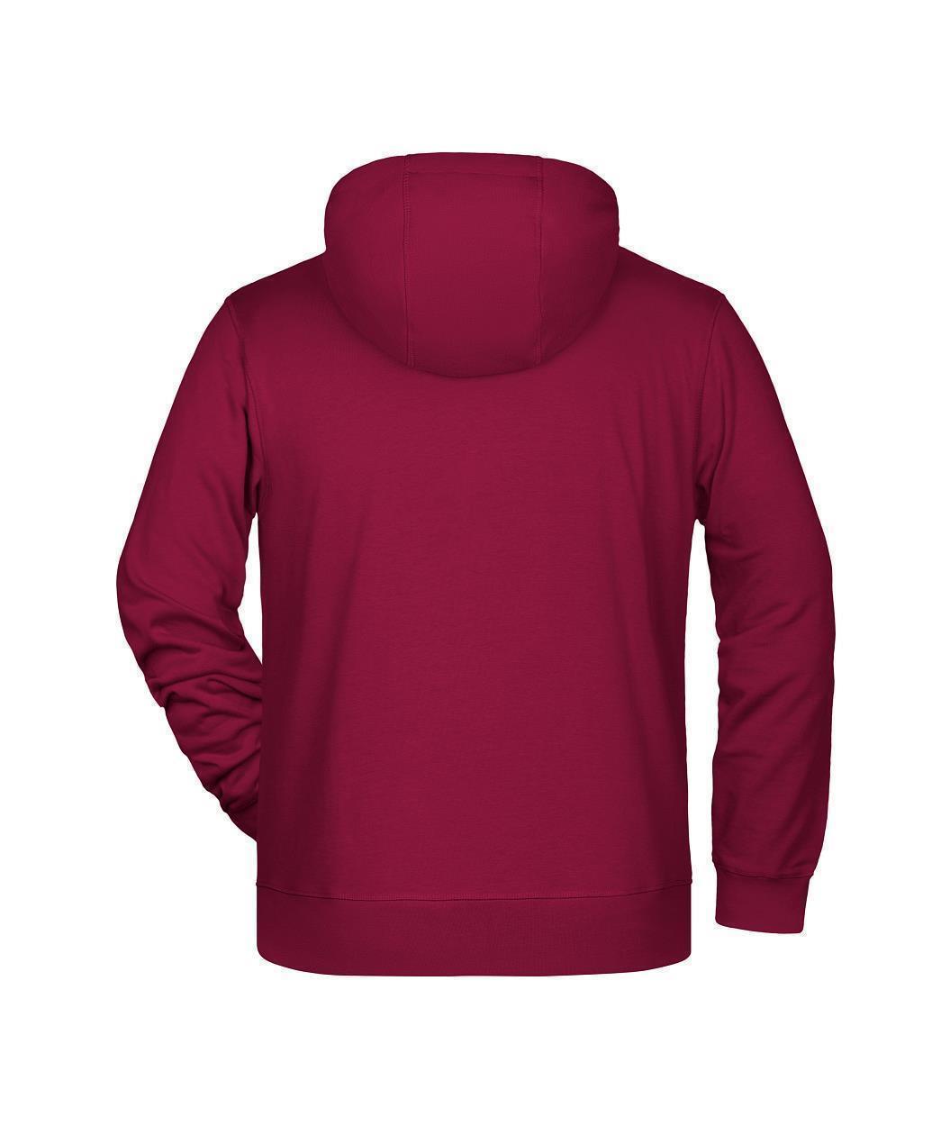 Men's Zip Hoody OCS Blended & RCS "8026" in Wine, Größe 5XL - Daiber