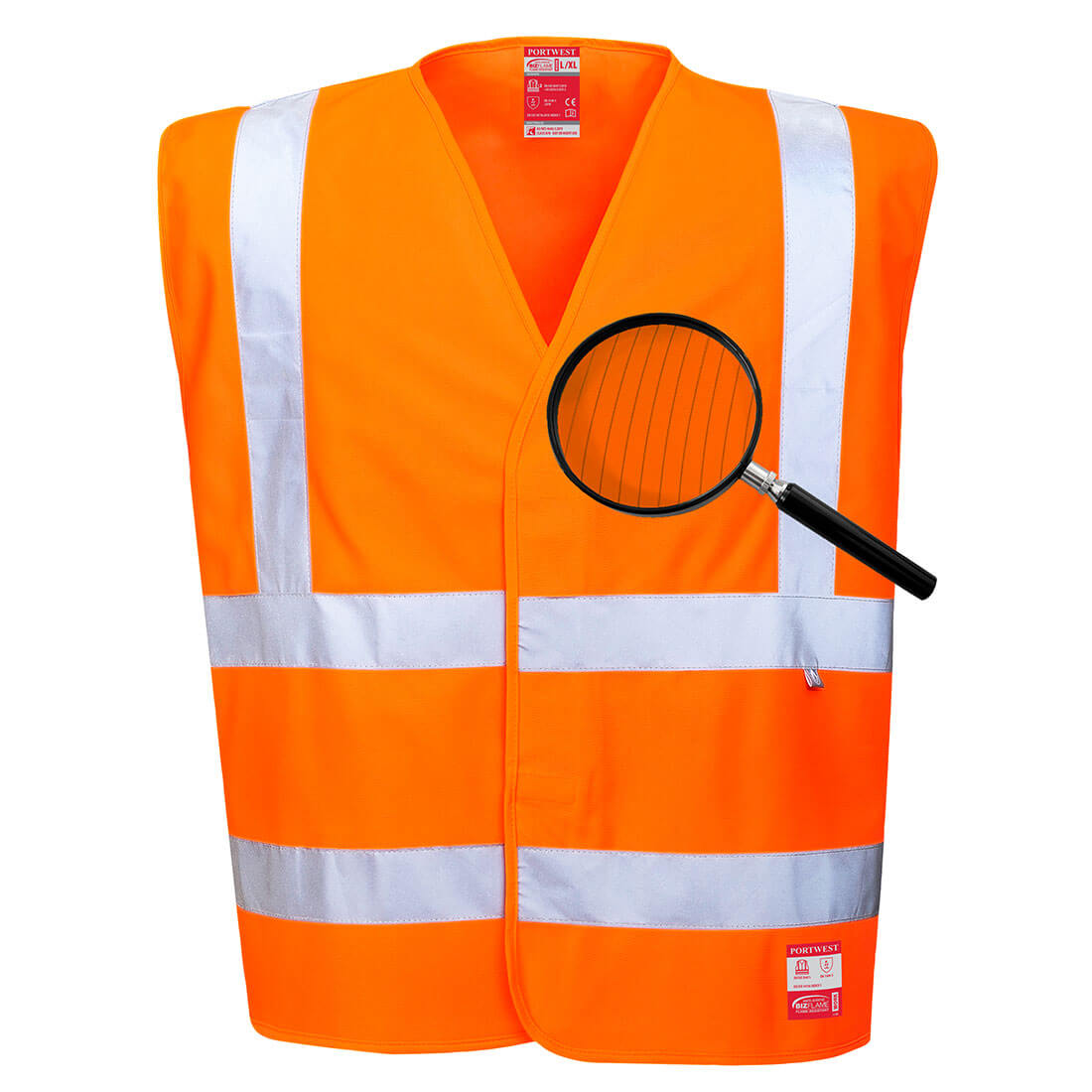 antistatische Warnschutz Weste - flammhemmend FR71 in Orange, Größe 2XL/3XL von Portwest