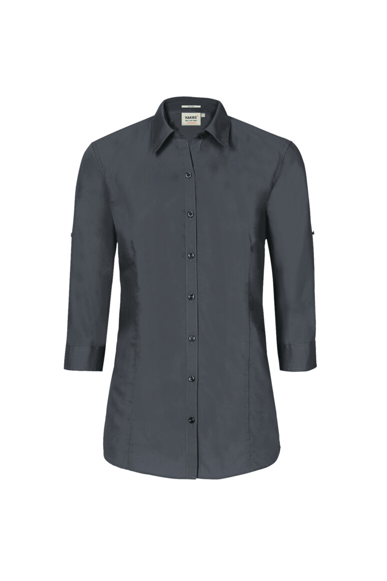 HAKRO 120 3/4-Arm-Vario Bluse MIKRALINAR® in Anthrazit, Größe 6XL