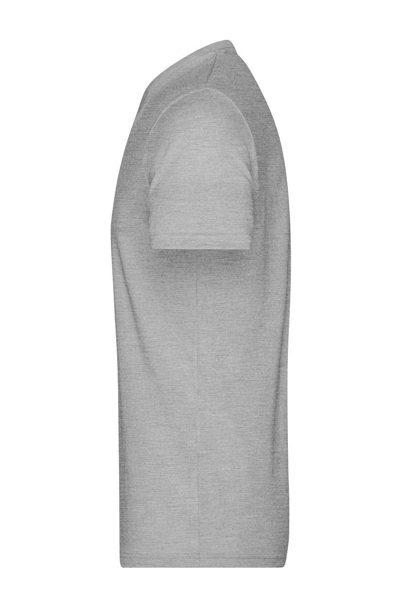 Men's Heather T-Shirt "JN974" in Grey-Heather, Größe 3XL - Daiber