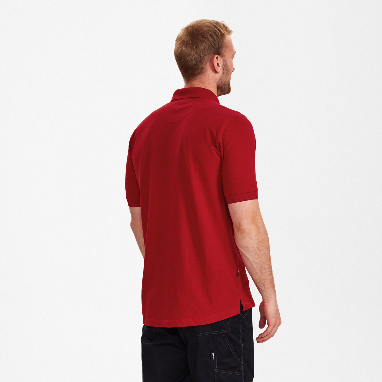 ENGEL Extend Poloshirt mit Brusttasche in Tomato Red, Größe XS