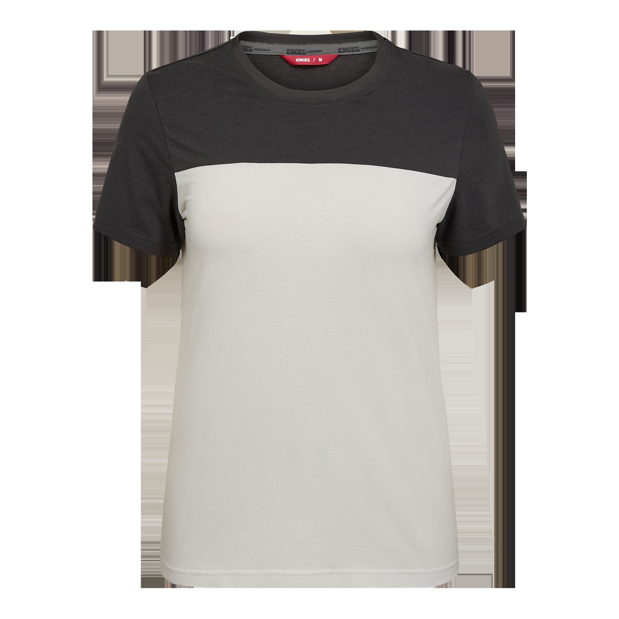 ENGEL Entire Damen T-Shirt in Bone White / Anthracite Grey, Größe XS