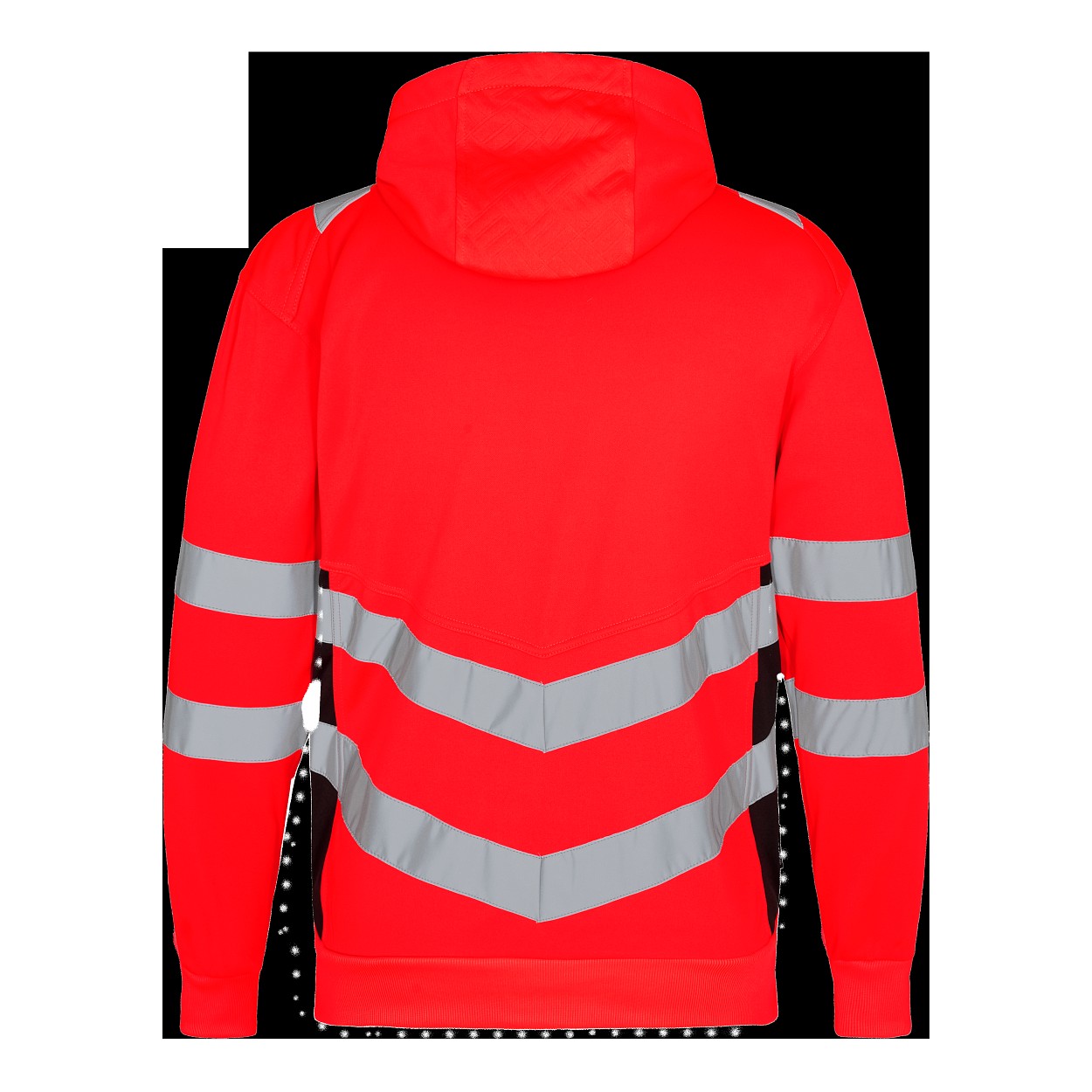 ENGEL Safety Sweatcardigan in Rot/Schwarz, Größe XS