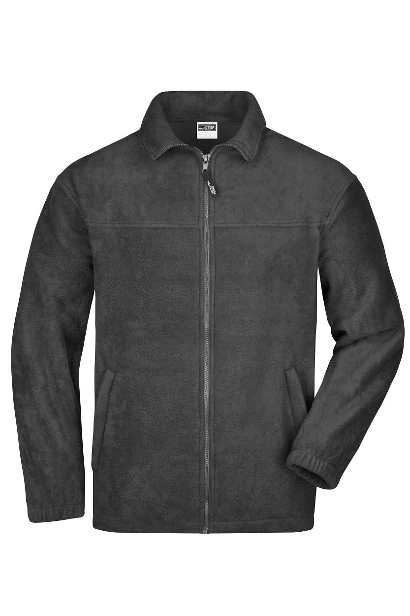 Full-Zip Fleece "JN044" in Dark-Grey, Größe 4XL - Daiber