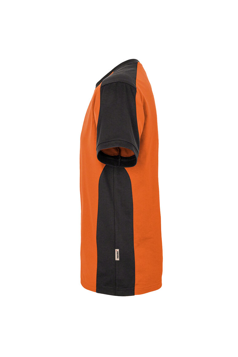 HAKRO 290 T Shirt Contrast MIKRALINAR® in orange/anthrazit, Größe 2XS