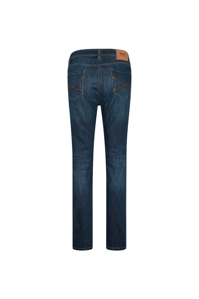 HAKRO 730 DAMEN 5-POCKET-JEANSHOSE X-STRETCH ECO in indigo, Größe 3XL