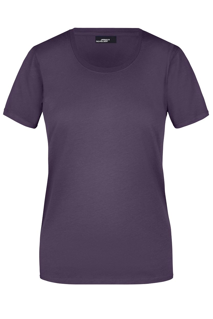 Ladies' Basic-T "JN901" in Aubergine, Größe 3XL - Daiber
