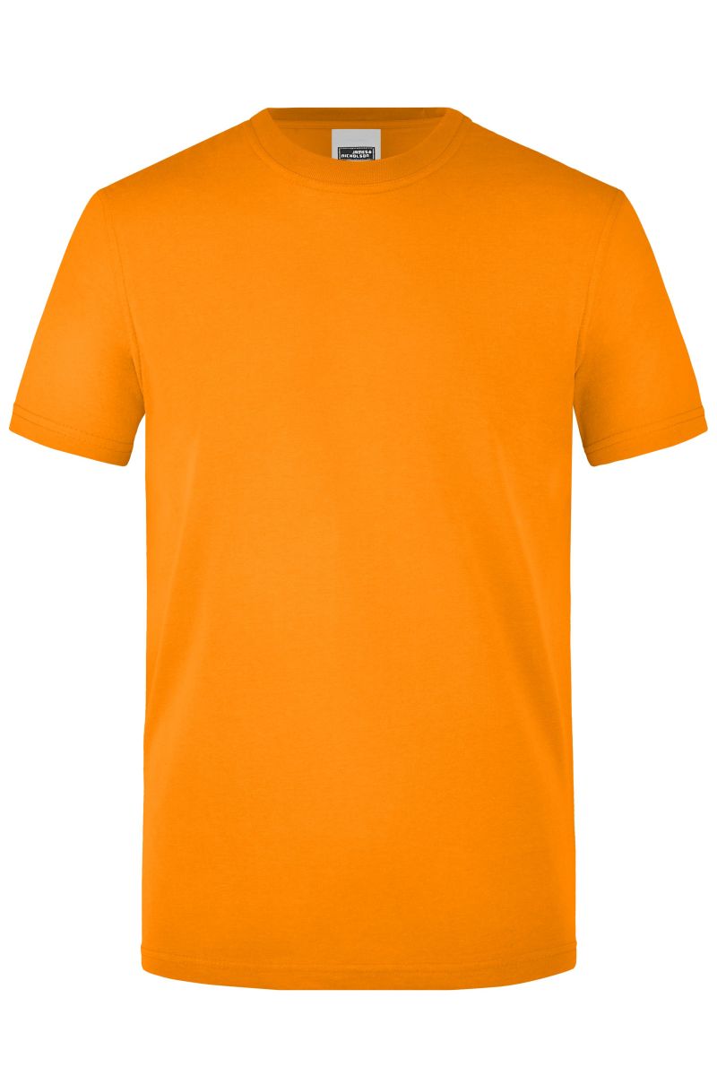 JN1838 Herren Signal Workwear T-Shirt in Neon-Orange, Größe 4XL von James & Nicholson