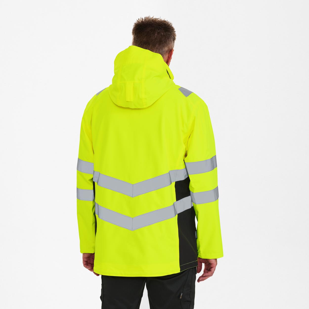 ENGEL Safety Shellparka in Gelb/Schwarz, Größe XS